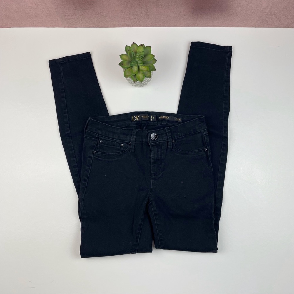 Kardashian Kollection Kourtney Black Jegging Denim Jeans Women Size 2 Casual